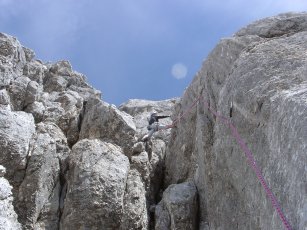 Die letzten
Meter zum Gipfel